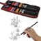 QQQ Sketching Pencil Set Art Pencils Drawing Kit,39 pcs Drawing Set With Sketch Pencils, Watercolor Pencils inside Canvas Rolling Pouch For Beginners, Adults & Professionals
